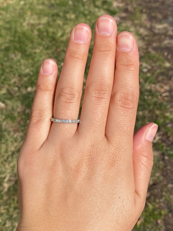 Gabriel and Company Signed Band with Natural Diam… - image 7