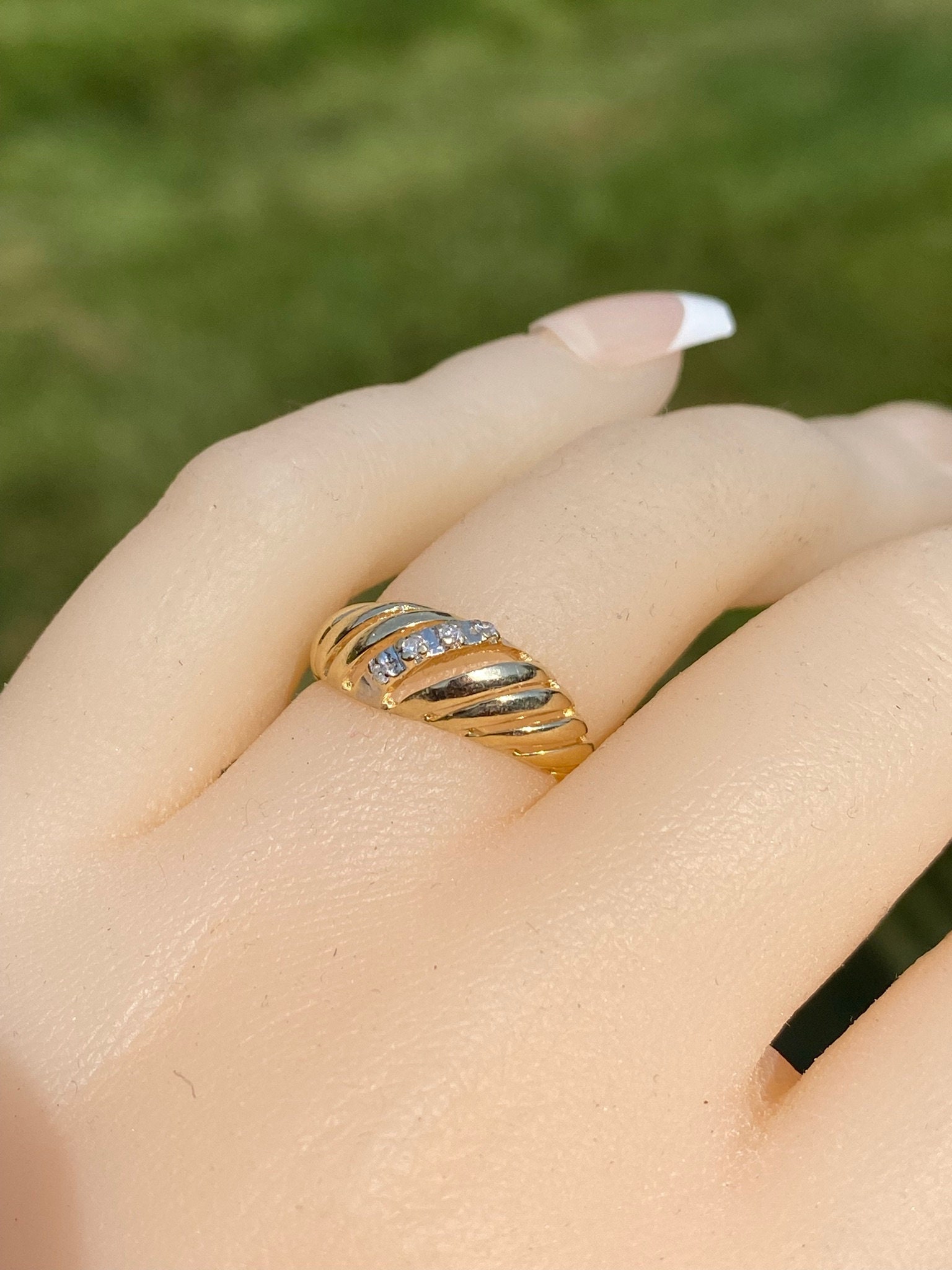 Gold cocktail shop ring price