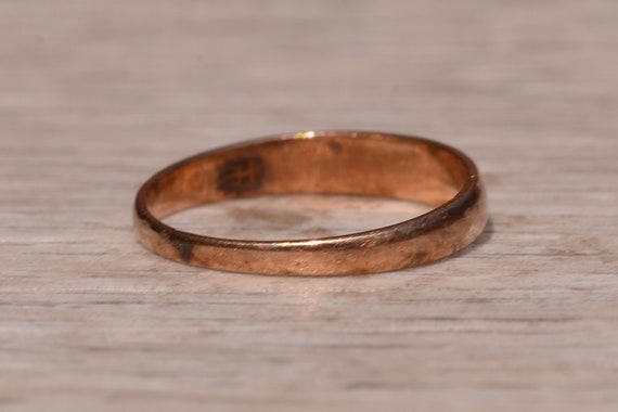 Antique Childs Diamond Ring in Rose Gold - image 4