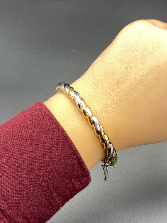 Multicolored Twist Bangle in Sterling Silver - image 6