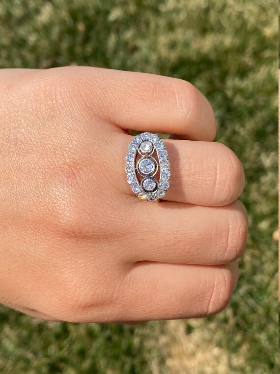 Edwardian three stone best sale ring