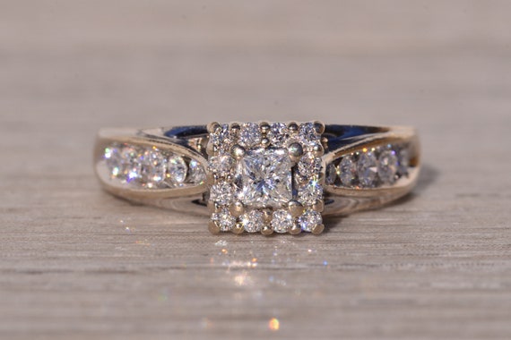 Keepsake Signed White Gold Promise Ring with Natu… - image 6