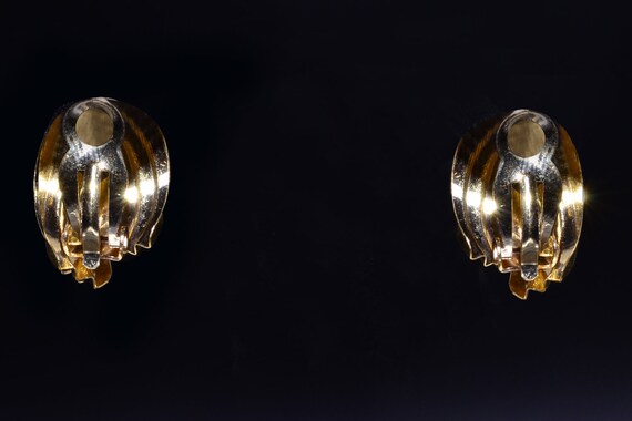 Yellow Gold Layered Ear Clips - image 3