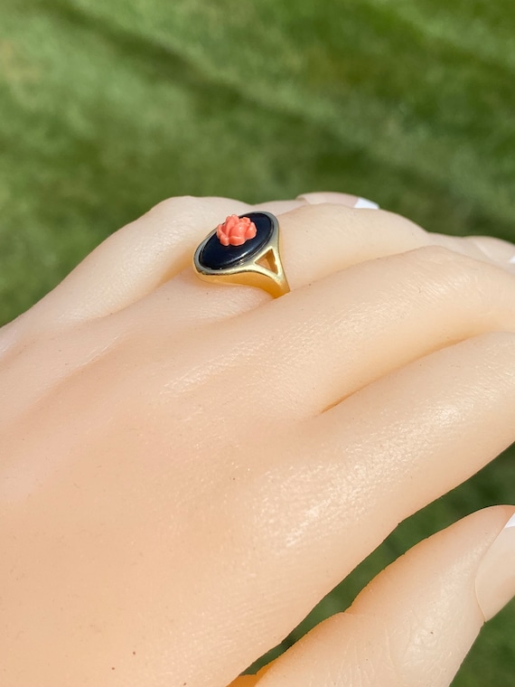 Avon black onyx online ring