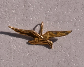 Yellow Gold Seagull Charm