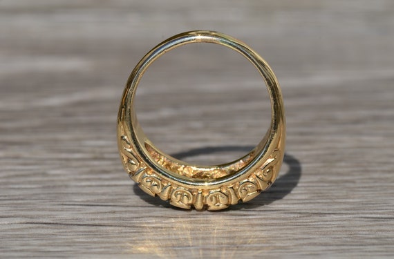 Antique Emerald and Diamond Band - image 7