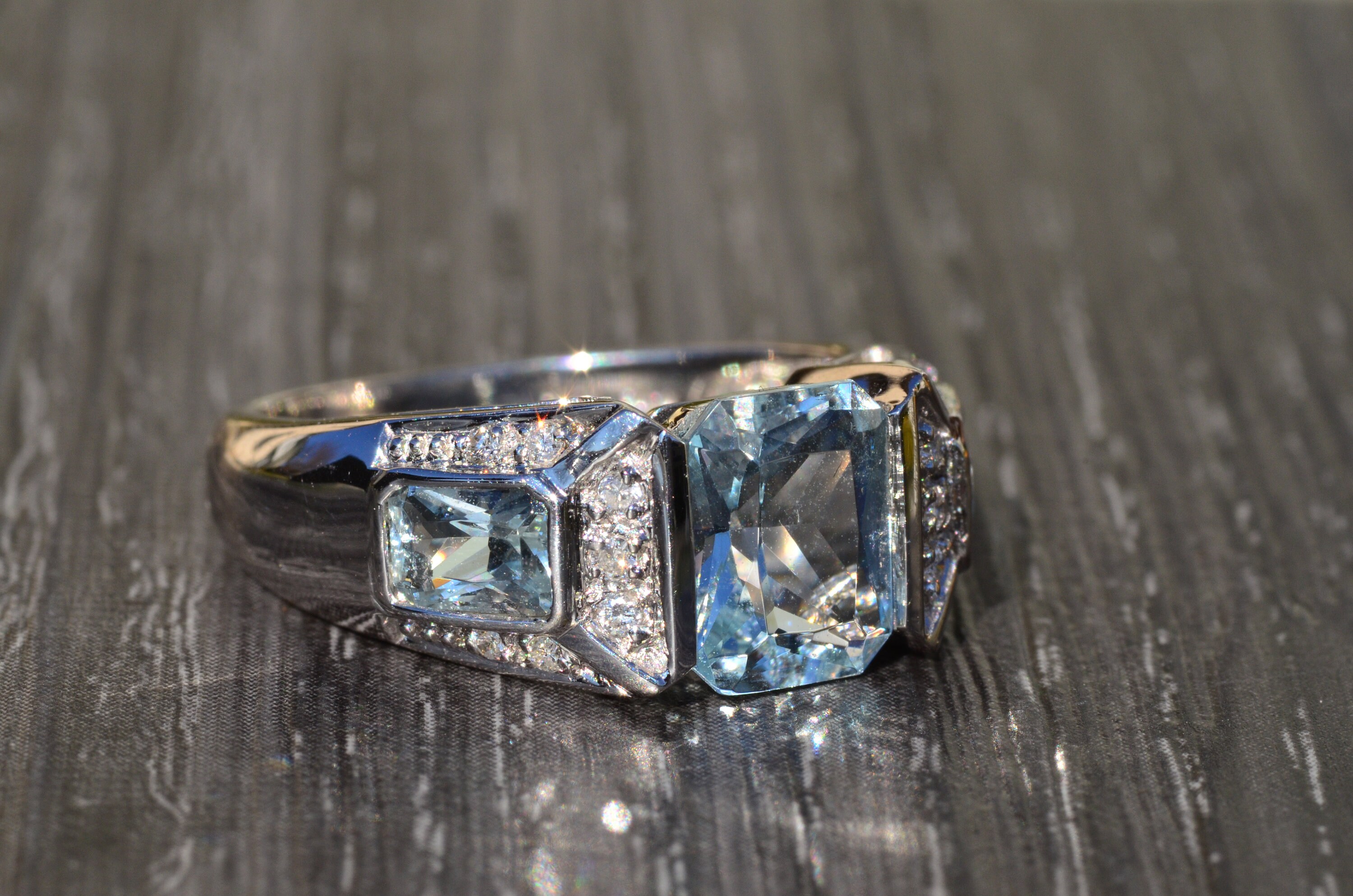 Radiant cut sale aquamarine