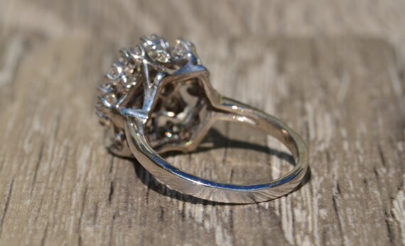 White Gold Spider Web Diamond Ring - image 3