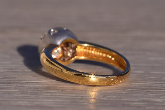 Celestial Ring with Diamond Star Dome - image 3