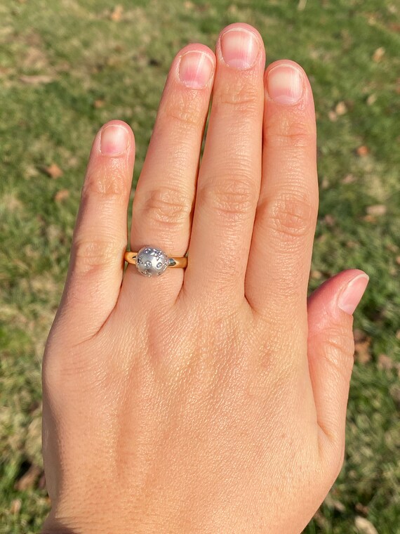 Celestial Ring with Diamond Star Dome - image 7