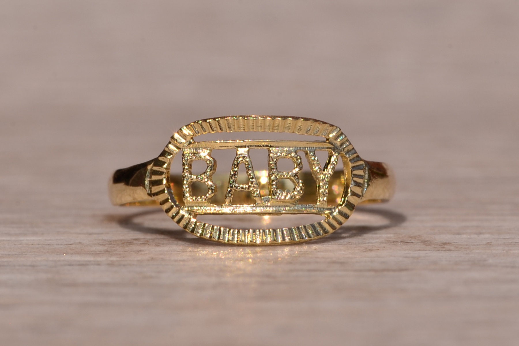 Baby boy ring gold cheap