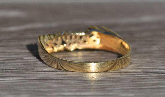 Ladies Lauryn Name Ring in 14K Yellow Gold - image 3