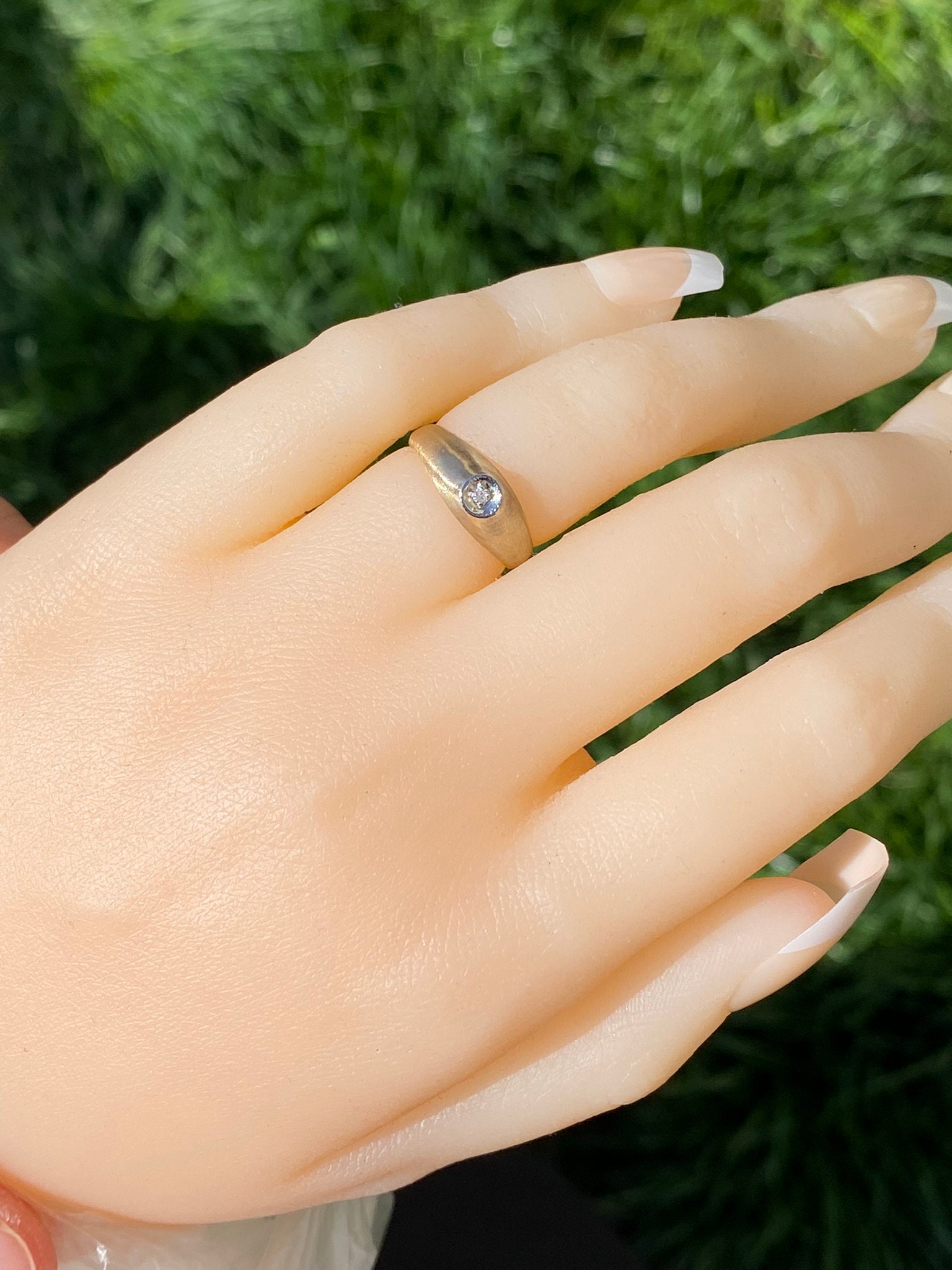 Childrens Diamond Ring in Yellow Gold - Etsy