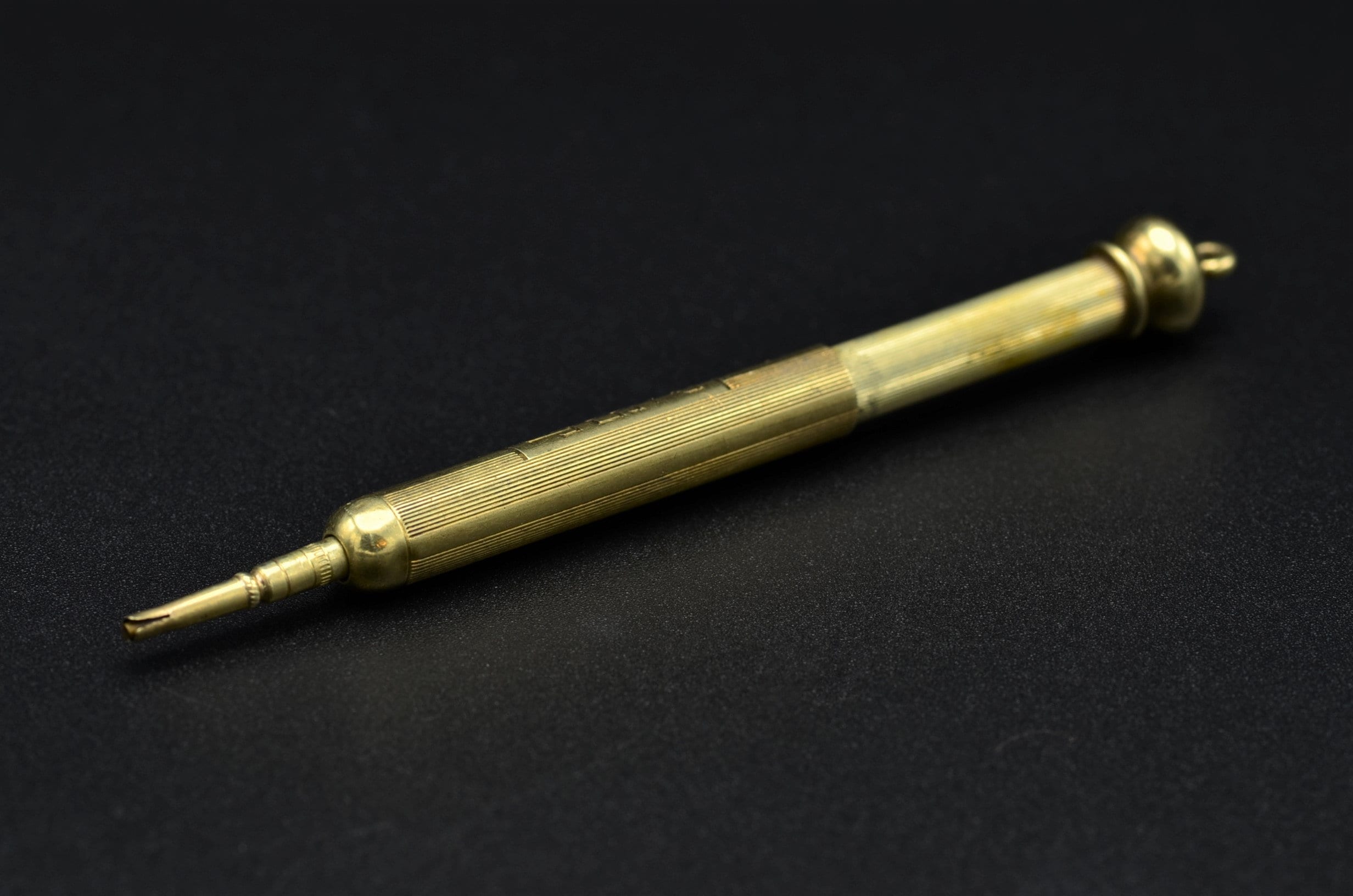 Antique 14 Karat Yellow Gold Engraved Mechanical Pencil - Etsy