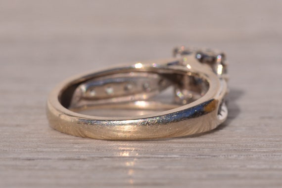 Keepsake Signed White Gold Promise Ring with Natu… - image 4