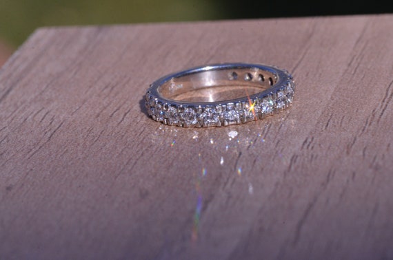 Platinum & Diamond Stackable Ring set with Diamon… - image 2