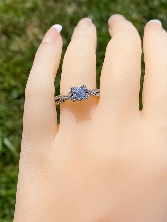 Mystery Set Engagement Ring with Split Crossed Sh… - image 10