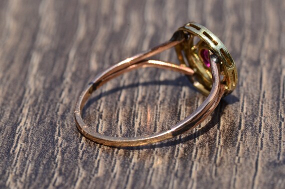 Filigree Ring set with Ruby - image 3