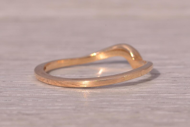 Yellow Gold Wave Ring - Etsy