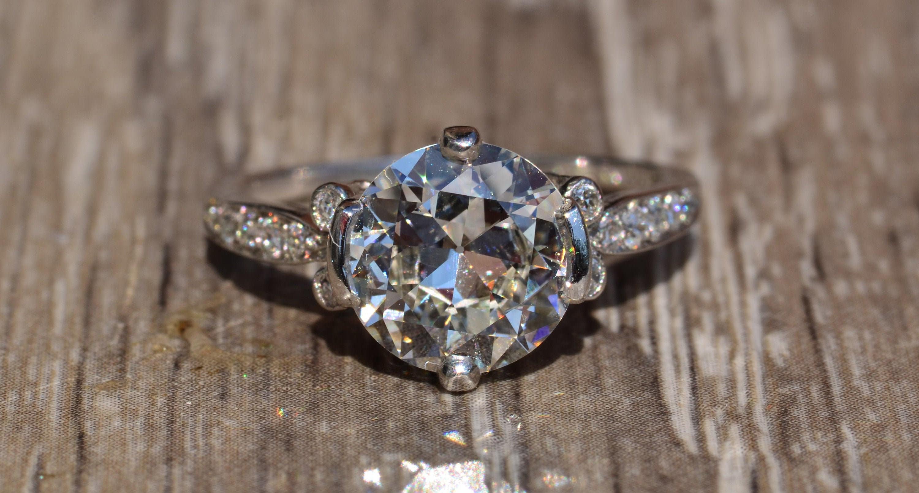 Antique Tiffany & Company Engagement Ring in Platinum Art Deco - Etsy