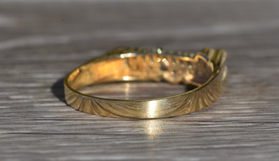 Ladies Lauryn Name Ring in 14K Yellow Gold - image 4