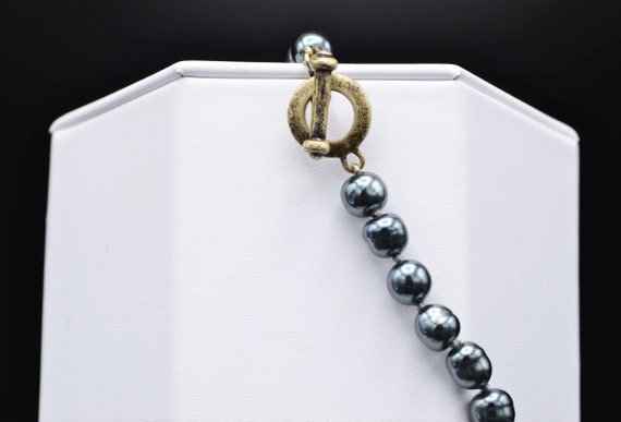 Sterling silver Toggle Style Beaded Necklace - image 4