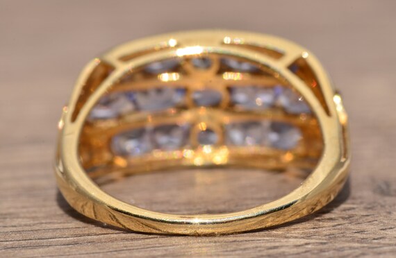 Contemporary Tanzanite Statement Ring - image 3