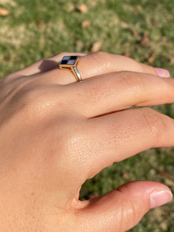 アクセサリー NORTHWORKS Morgan Coin Twisted Onyx Ring NORTH WORKS】 Morgan Coin Twisted Onyx Ring BR-8351 – BARNS