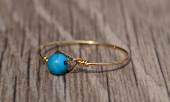 Thin handmade Yellow Gold Filled Stackable Ring - image 4