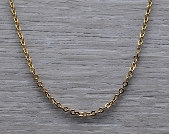 30 Inch Gold Filled Cable Link Chain