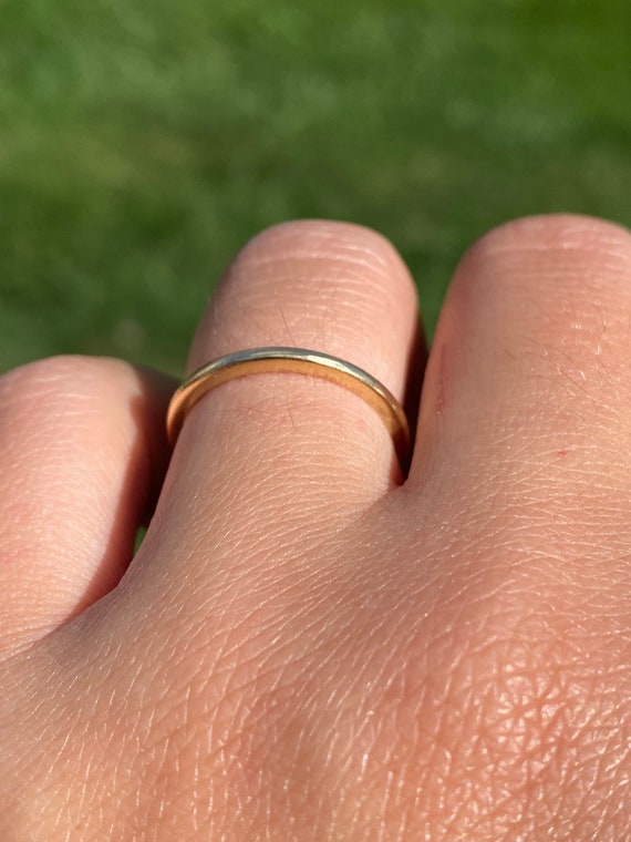 Antique Signed Yellow Gold Donut Ring Circa 1920 Gem