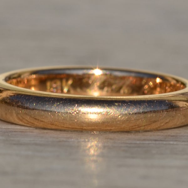 Ladies Antique 18K Yellow Gold Donut Band