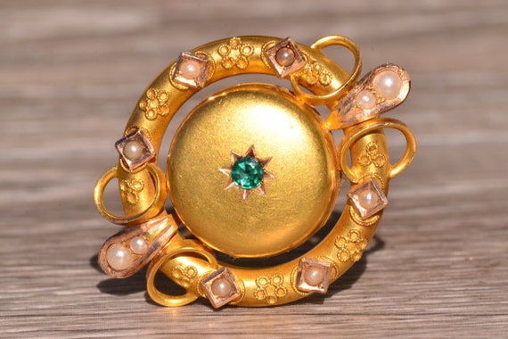 Antique late Georgian Early Victorian Yellow Gold… - image 1