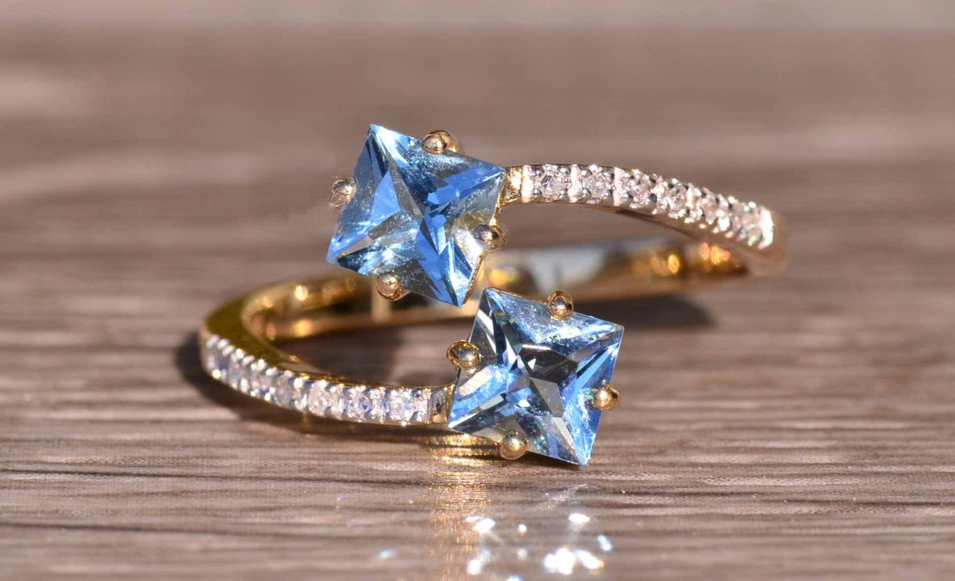 フレンチ アンティーク トワエモワ アクアマリンリング 【公式通販】