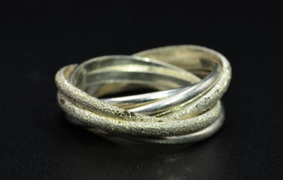 Multi-Ring Crossover Cocktail Ring - image 1