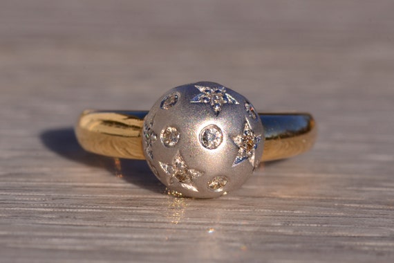 Celestial Ring with Diamond Star Dome - image 6