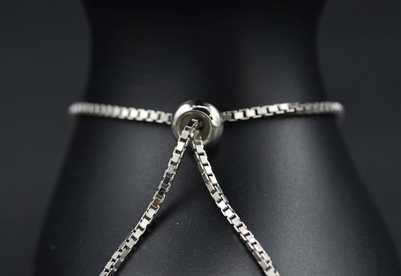 Ladies Adjustable Modified Infinity Bracelet in S… - image 2