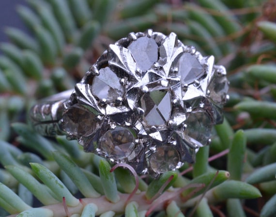 Antique rose cut diamond deals
