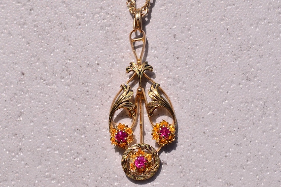 Antique La Valier Pendant - image 1