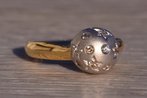 Celestial Ring with Diamond Star Dome - image 5