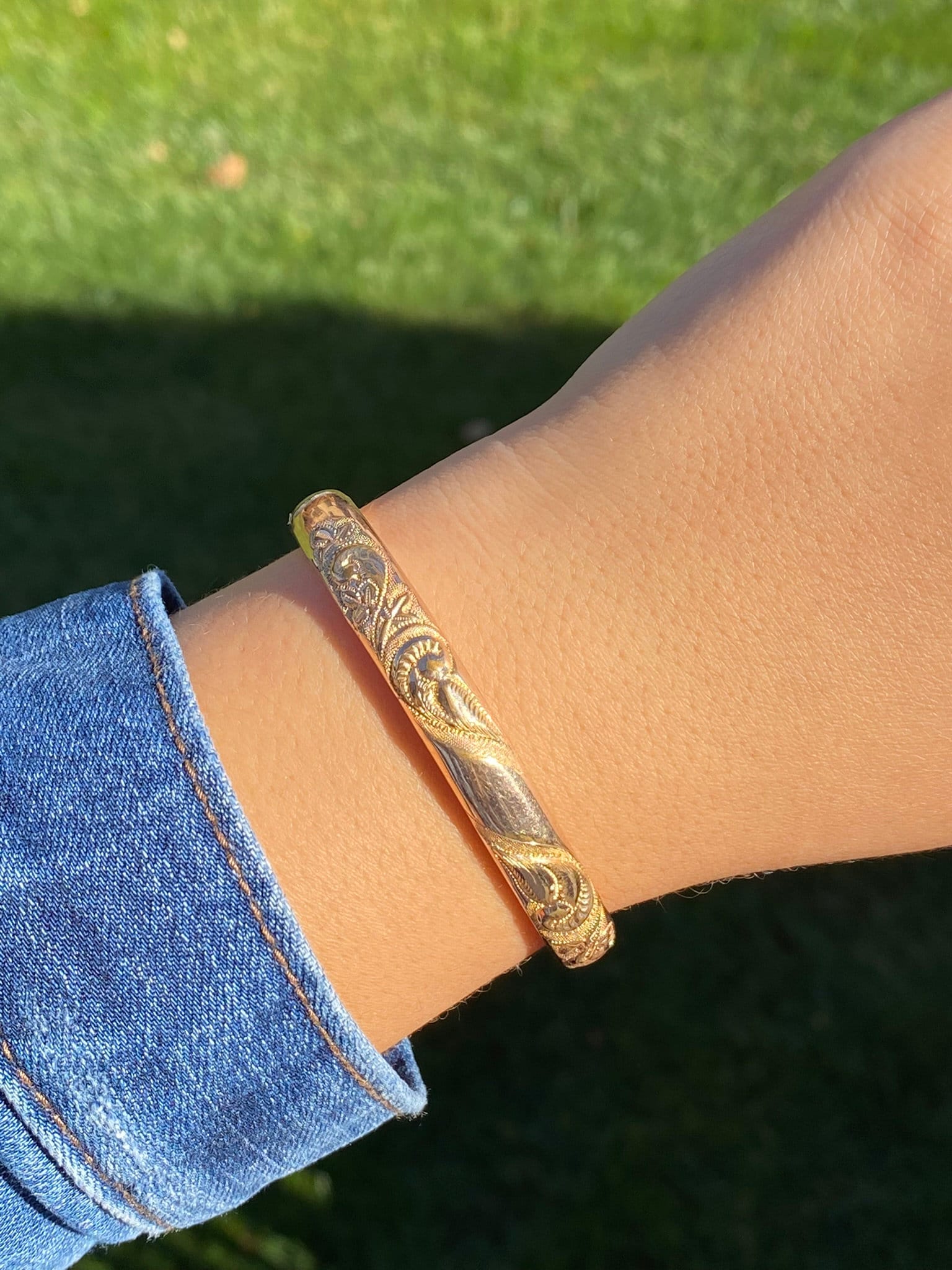 Art Nouveau Bracelet, W.M.C., Wolcott Manufacturing Bangle - Etsy