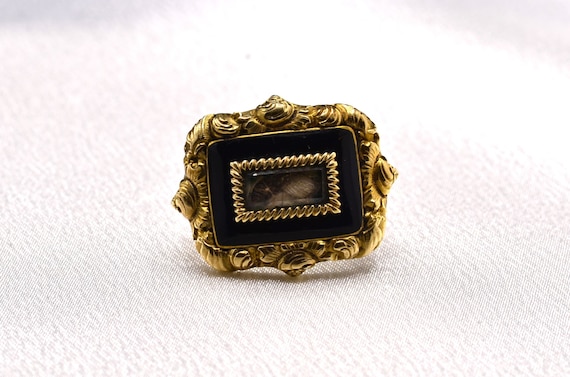 Antique Georgian Mourning Hair Pearl 9ct 9K Gold Stick Pin Brooch –  Lancastrian Jewellers