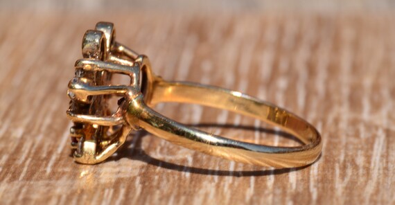 Ruby and Diamond Butterfly Ring - image 3