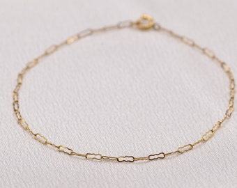 Antique Lightweight Gold Filled Open Link Bracelet