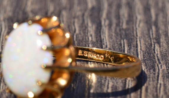 Signed Australian Opal Ring - image 7