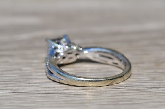 Mystery Set Engagement Ring with Split Crossed Sh… - image 3