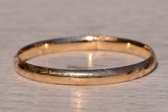 Child's Yellow Gold Bangle Bracelet - image 2