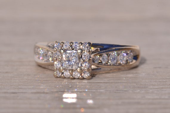 Keepsake Signed White Gold Promise Ring with Natu… - image 2