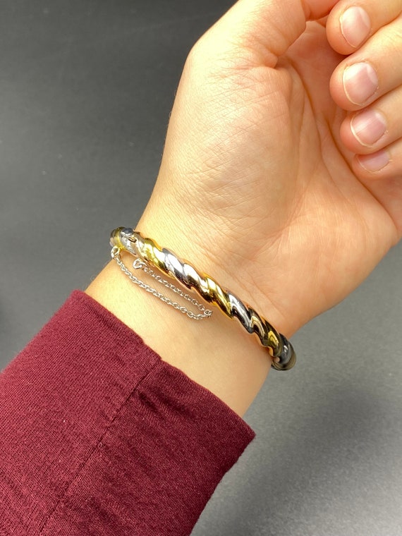 Multicolored Twist Bangle in Sterling Silver - image 7