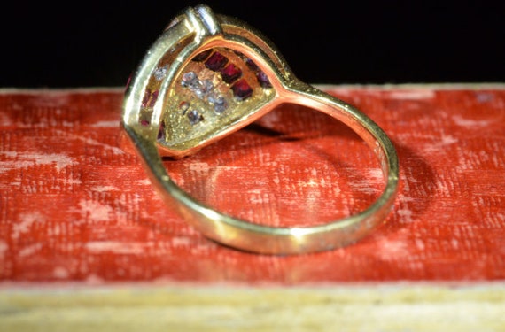 Signed Ruby & Diamond Ring - image 2